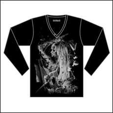 Tシャツ(v‐neck / Long sleeve / BLACK)
